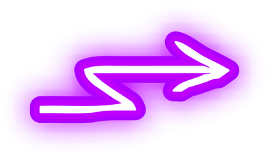 Violet Neon Jagged Arrow Illustration